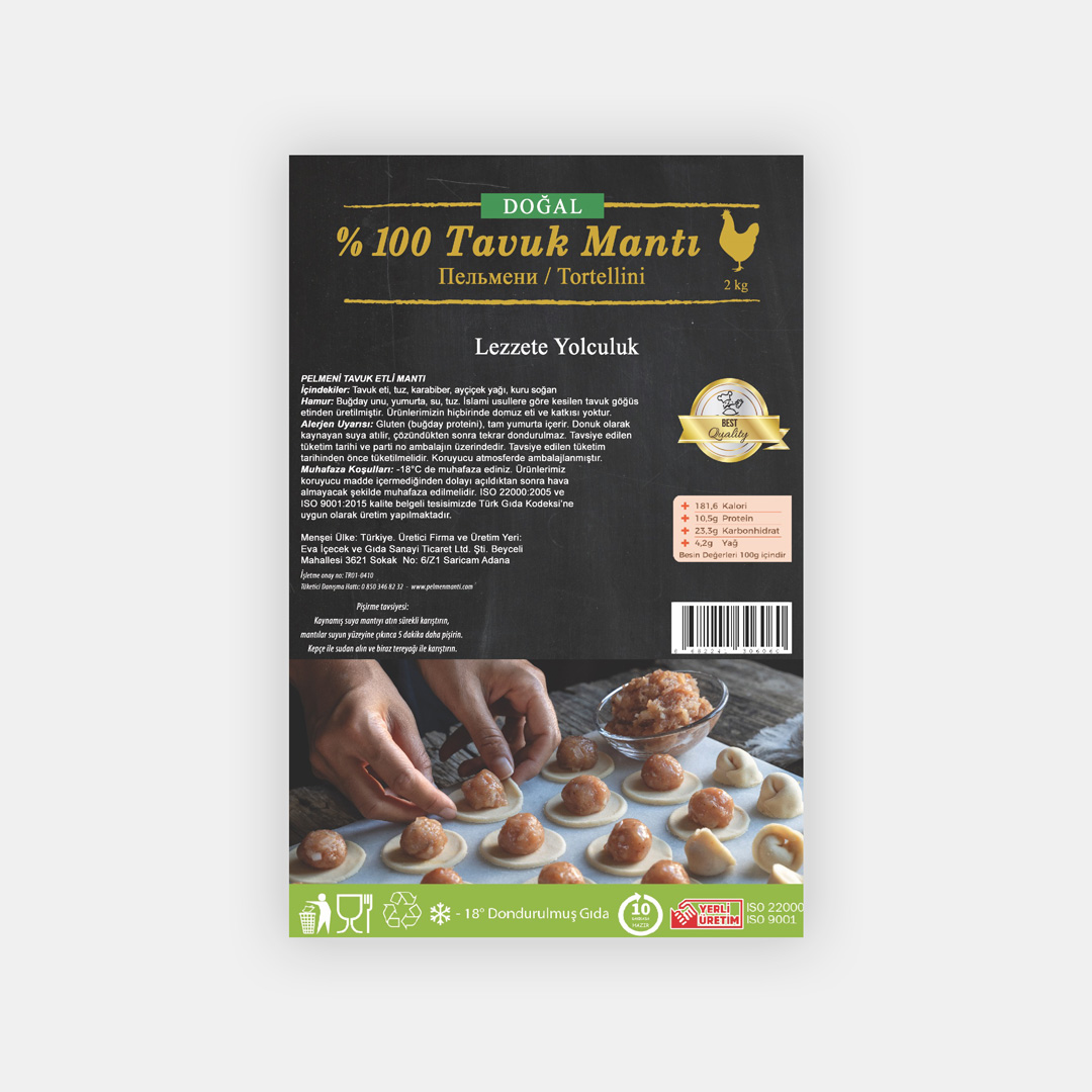 Pelmeni Tavuk Etli Mantı